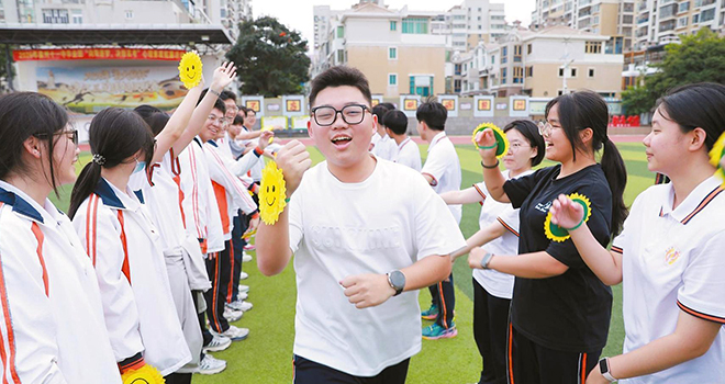 花式解压迎大考 泉州学子轻装逐梦