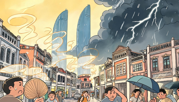 今明厦门暑气蒸腾 午后或有雷阵雨