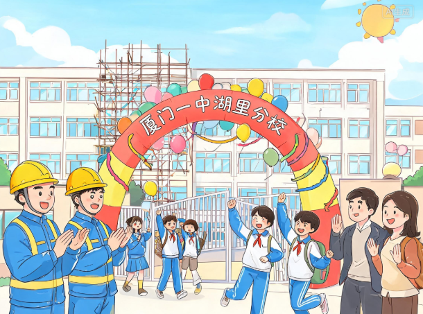 省市重点项目建设加速推进 厦门一中湖里分校项目竣工