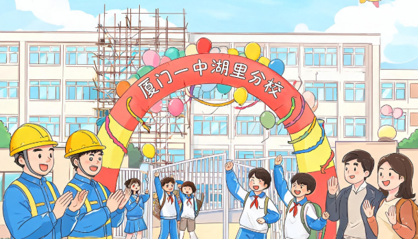 省市重点项目建设加速推进 厦门一中湖里分校项目竣工