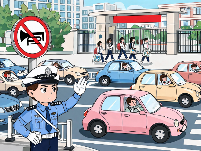 高考期间这些路段可临时停车 部分路段实行临时交通管制