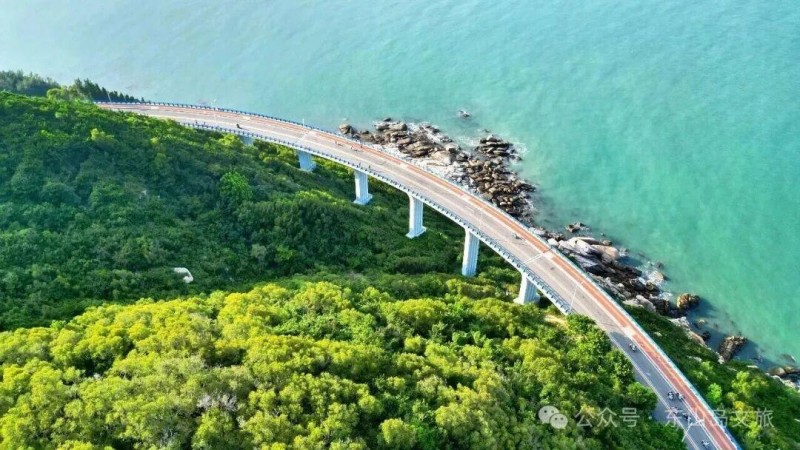 最后抵达漳州东山岛，骑行苏峰山环岛路，海风拂面，随手一拍都是青春封面。图源：东山岛文旅