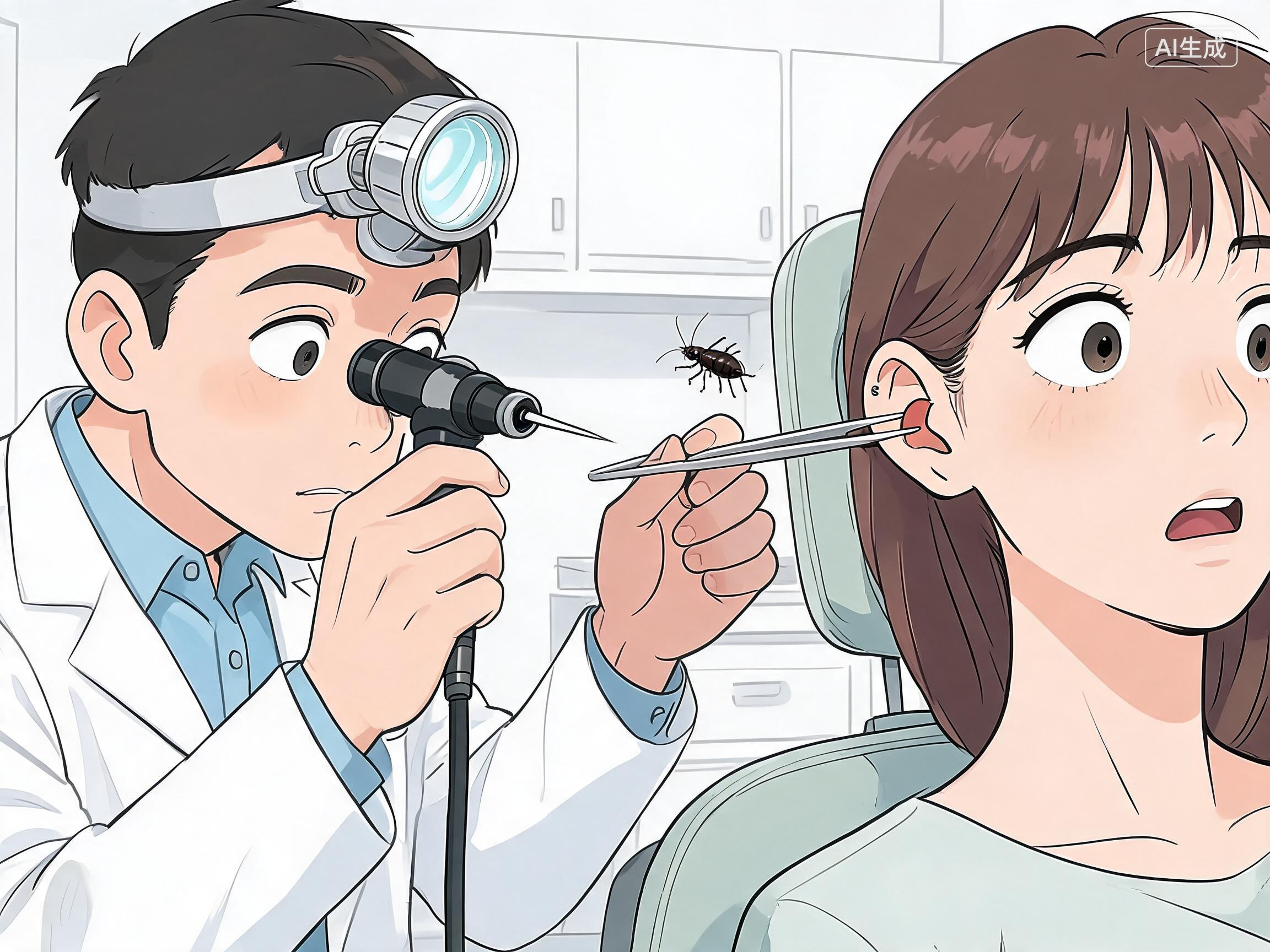 耳朵里进了虫子怎么办？医生：千万别乱掏