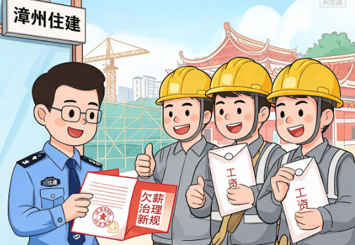 漳州出台住建领域治理欠薪新规