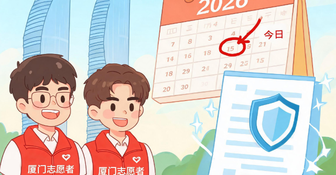 厦门志愿者2026年度意外伤害保险今起生效