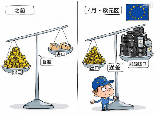 欧元区4月贸易收支转为逆差 能源领域拖累明显