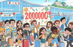 厦门机场口岸今年来出入境旅客量突破200万人次 游中国来厦门今年更热门