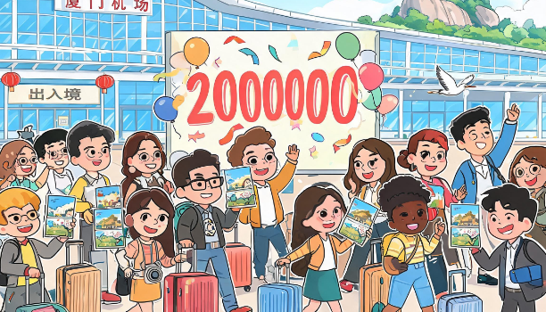 厦门机场口岸今年来出入境旅客量突破200万人次 游中国来厦门今年更热门