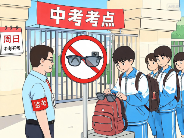 中考本周日开考 严禁携带智能眼镜等进入考点