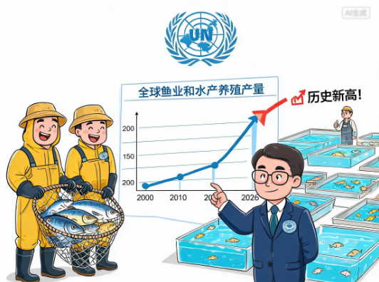 联合国报告：全球渔业和水产养殖产量创历史新高