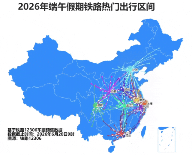 6月20日全国铁路预计发送旅客1224万人次