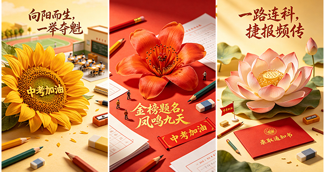 @福建全体中考生：落笔“生花”，前程似锦！