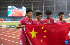 亚洲接力锦标赛：中国队夺得男子4X100米冠军