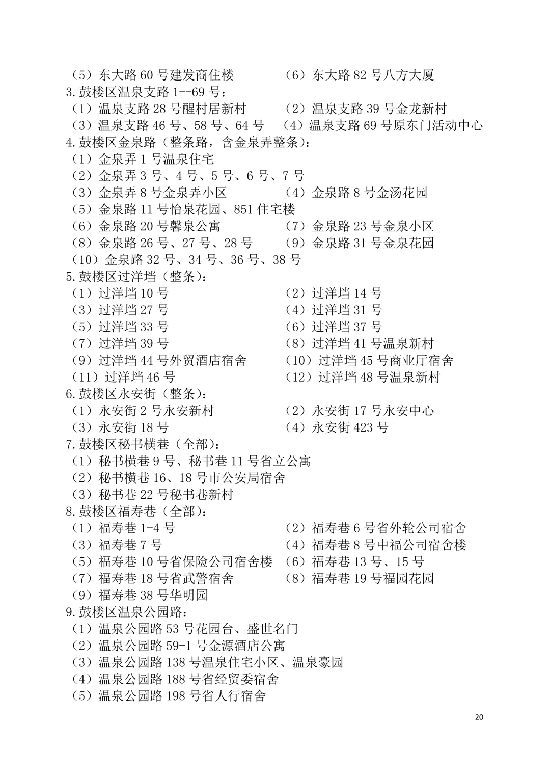 2026年福州鼓楼区小学划片范围公布