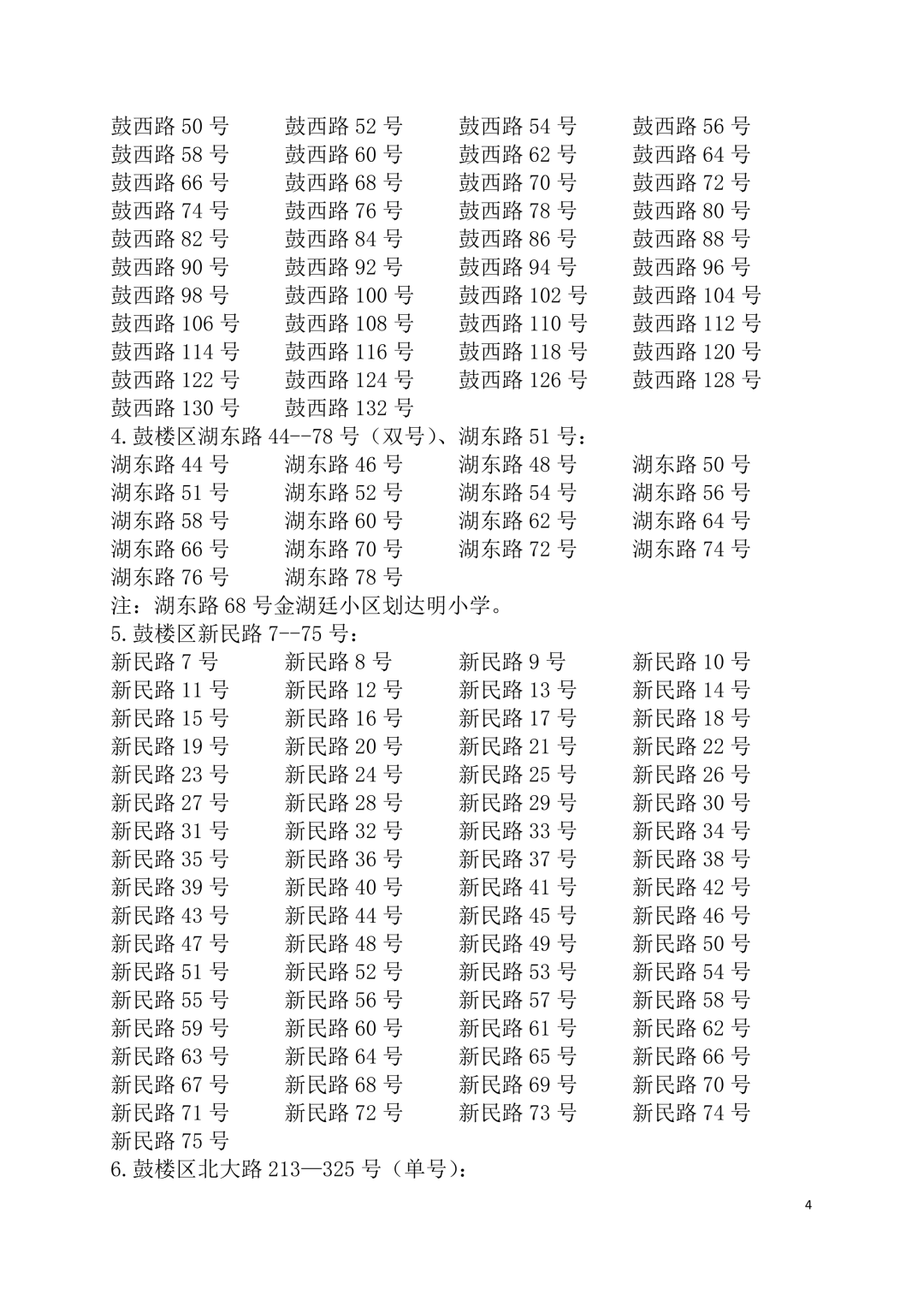 2026年福州鼓楼区小学划片范围公布