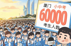 下午“小中考” 厦门考生人数首破6万