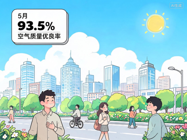 5月市区空气质量优良率93.5%