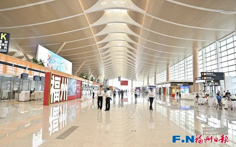 福州长乐国际机场二期扩建工程是国家综合交通枢纽重要设施之一。记者 郑帅 摄