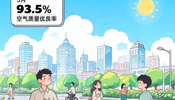 5月市区空气质量优良率93.5%