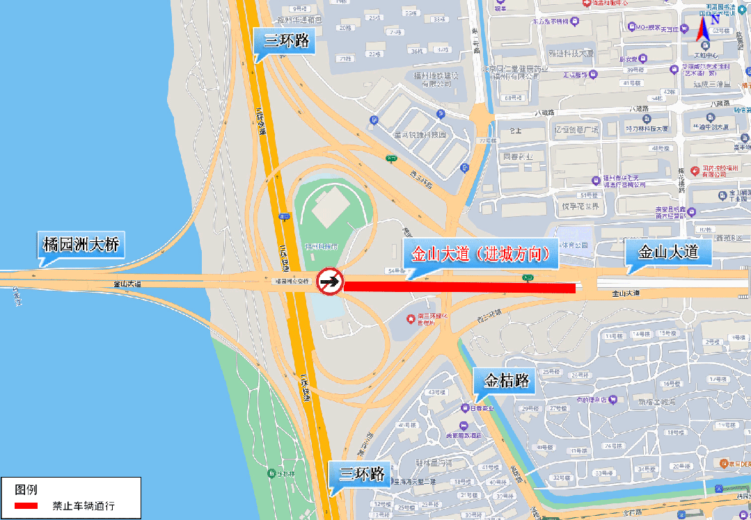 重要提醒！福州金山大道部分道路即将实行临时交通管制