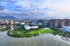 福建闽侯：旗山湖公园景美如画