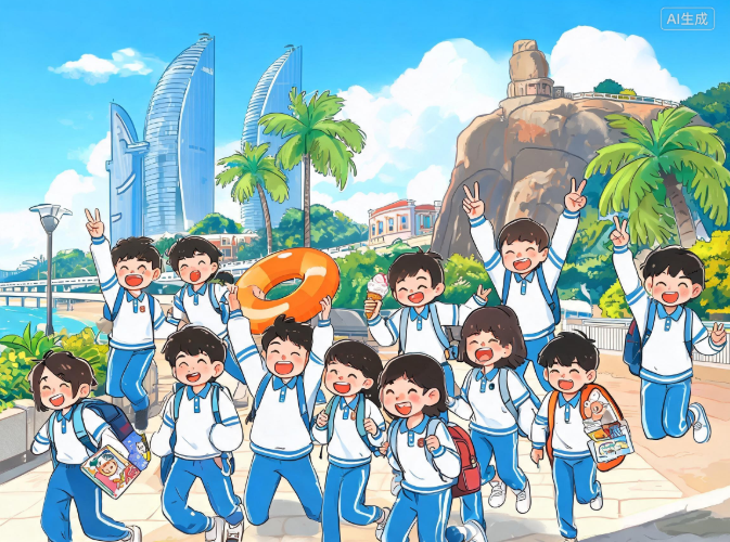 厦门全市80多万名中小学生今天开始放暑假