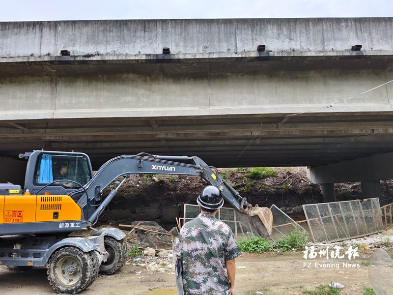 福清新厝镇：依法拆除违建鸭棚