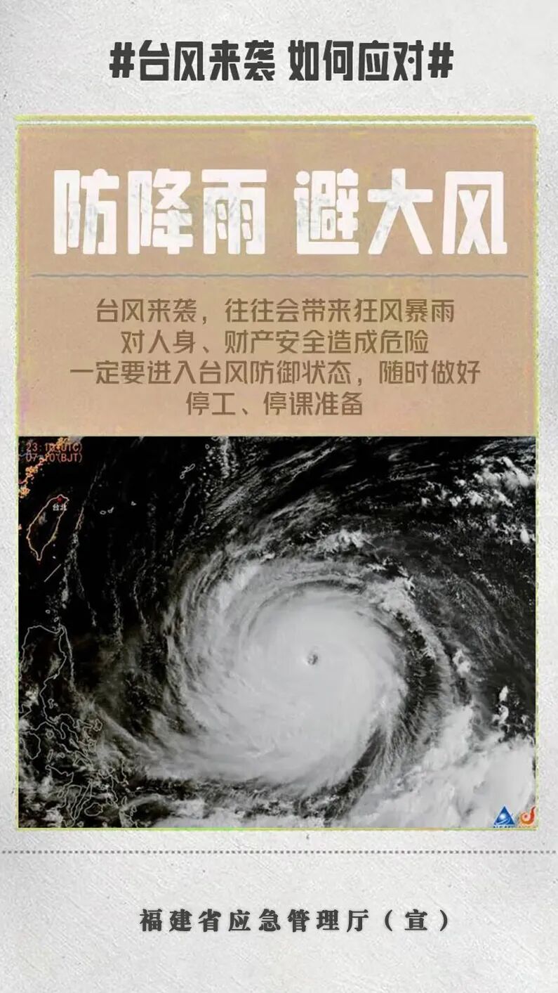 福建省防指提升防台风应急响应为Ⅲ级