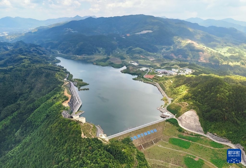 “十四五”期间福建省首个全面投产发电的抽水蓄能电站——华电周宁抽蓄电站（6月2日摄）。新华社记者 林善传 摄