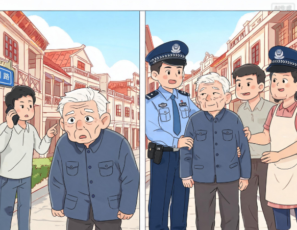 89岁老人意外走失 漳州警民联动安全寻回