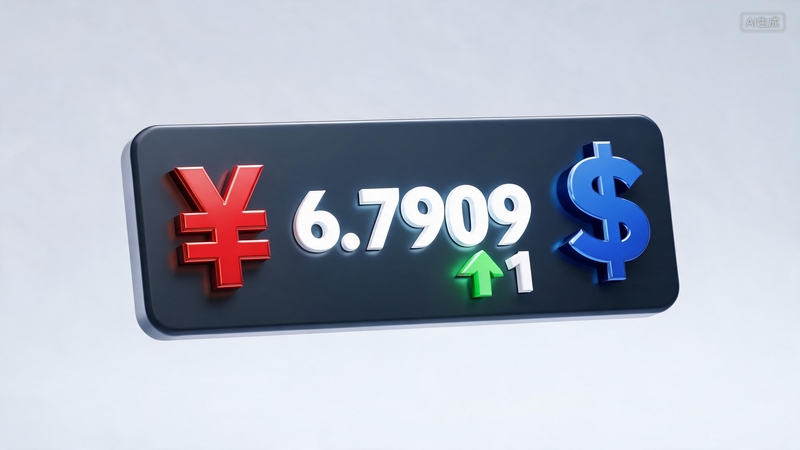 人民币对美元汇率中间价报6.7909 调升1个基点
