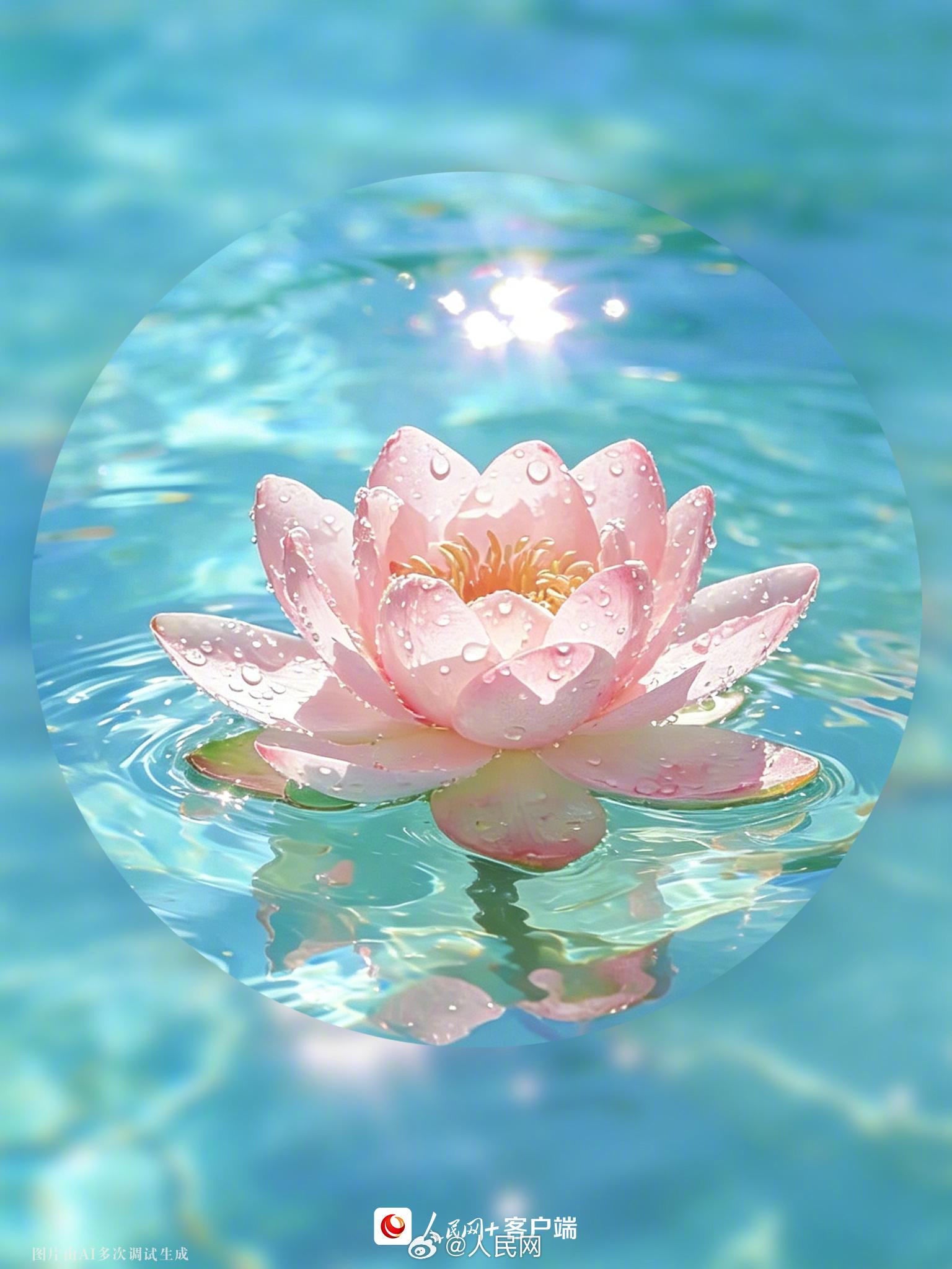 夏日专属好运莲花头像！
