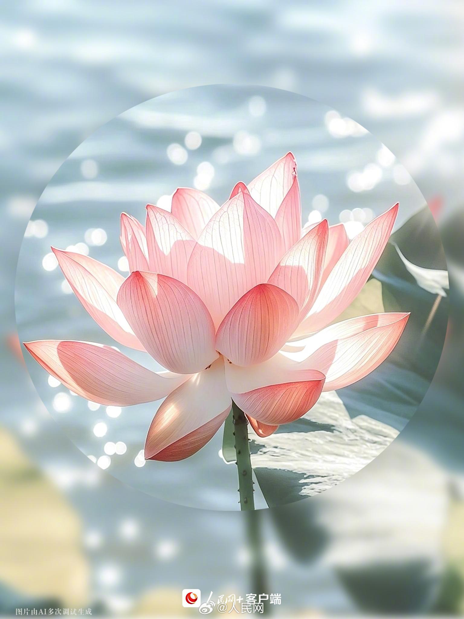 夏日专属好运莲花头像！