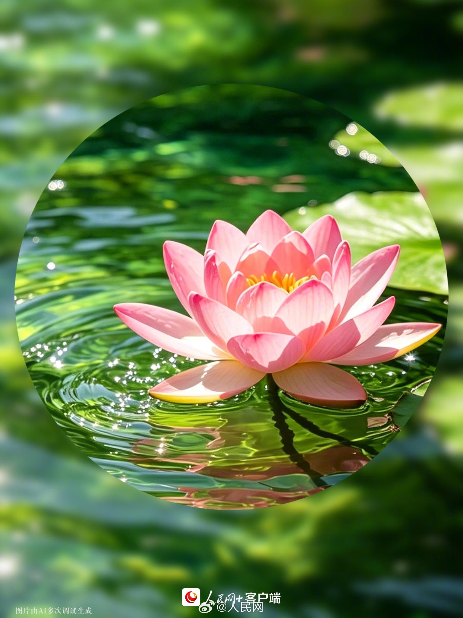 夏日专属好运莲花头像！