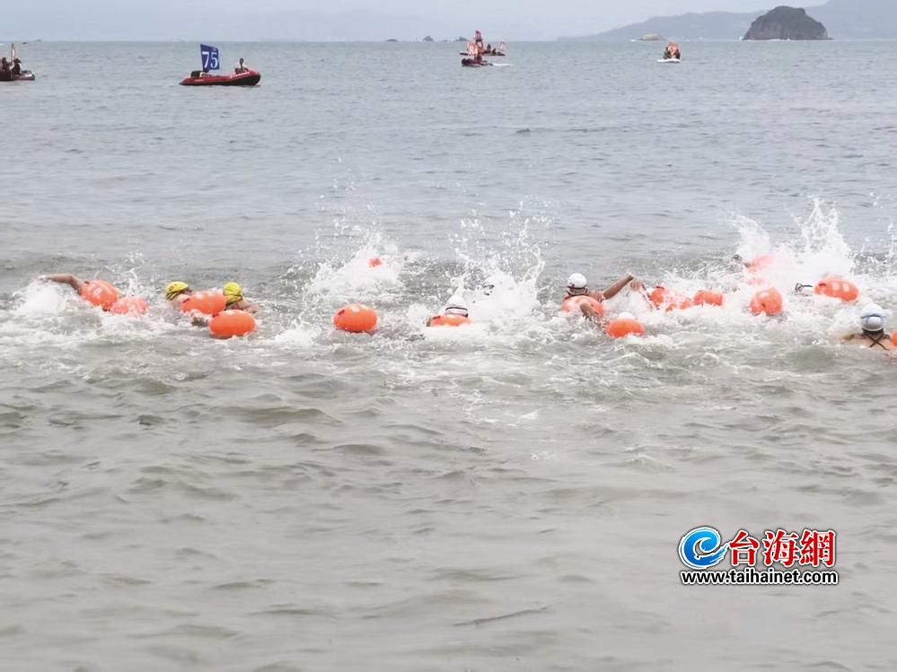 最小14岁、最大55岁 两岸近百“泳士”搏浪厦金海峡