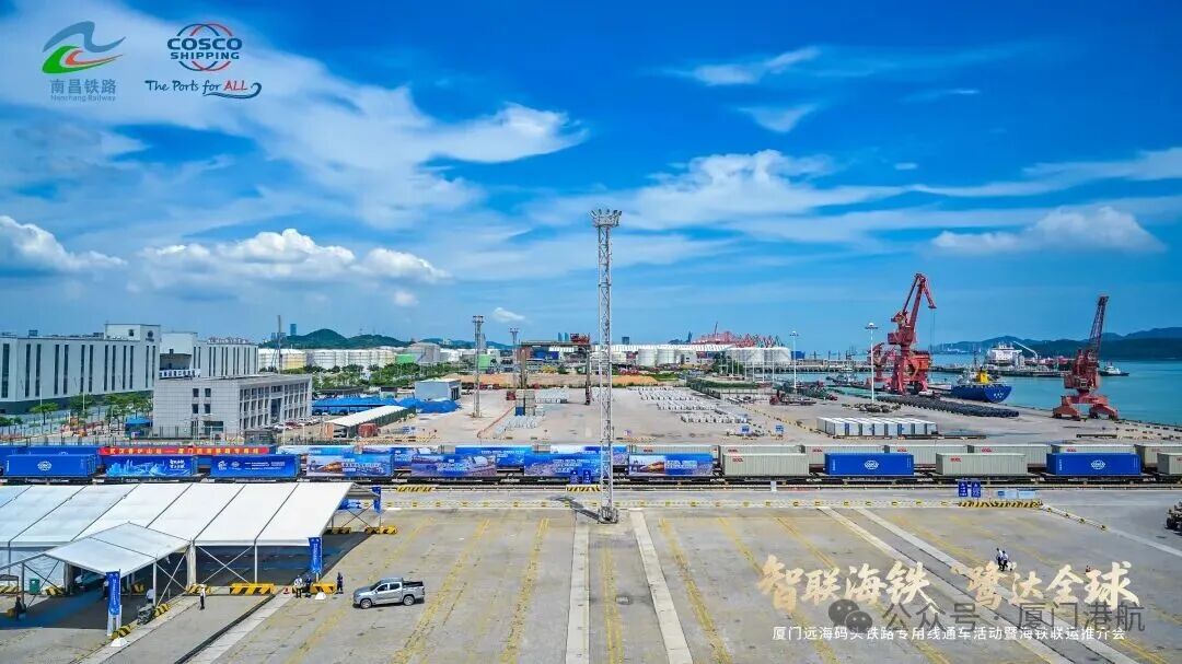 这是拍摄的厦门远海码头堆场。