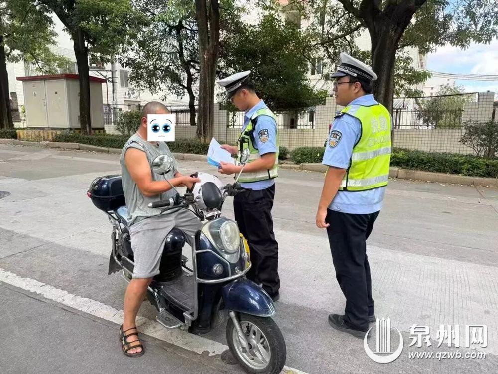 泉州交警开展电动自行车交通违法专项整治行动