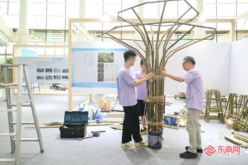 “榕树”造型初现。海青荟组委会供图