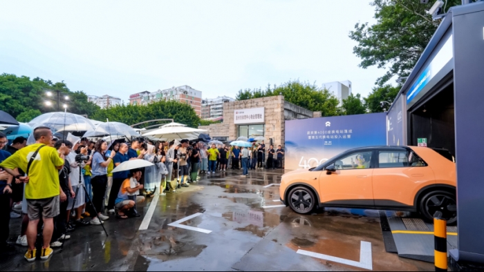 蔚来第4000座换电站落成暨第五代换电站在泉州投入运营