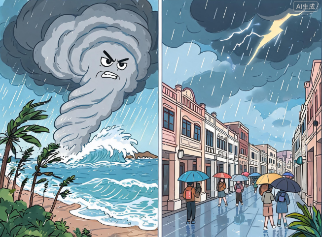 台风“白海豚”在浙江登陆 泉州今明两天有阵雨或雷雨