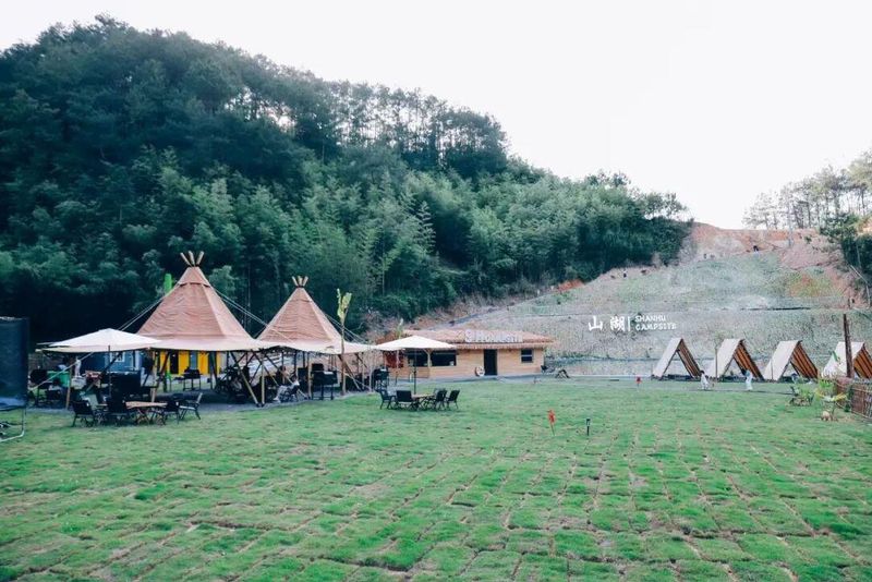 三明大濑坂山湖露营地。图源：尤溪县文体和旅游局