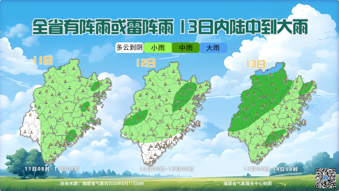 “白海豚”已停编，福建要降温了！福州局部大雨暴雨