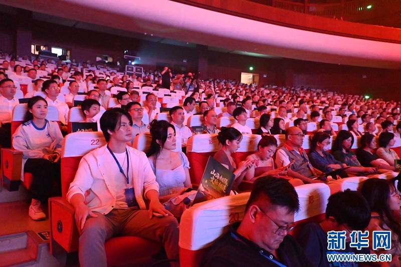两岸观众一同欣赏演出。新华网发（杨文颖 摄）