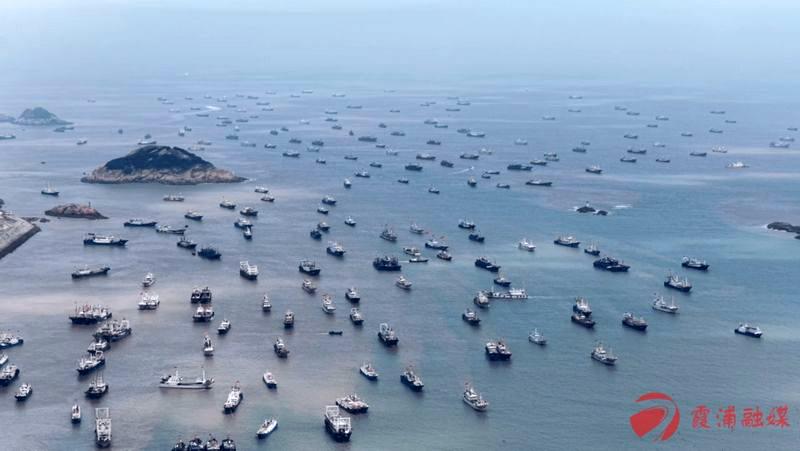 宁德市霞浦县“小开渔”正式重启，600多艘渔船扬帆起航出海寻鲜。