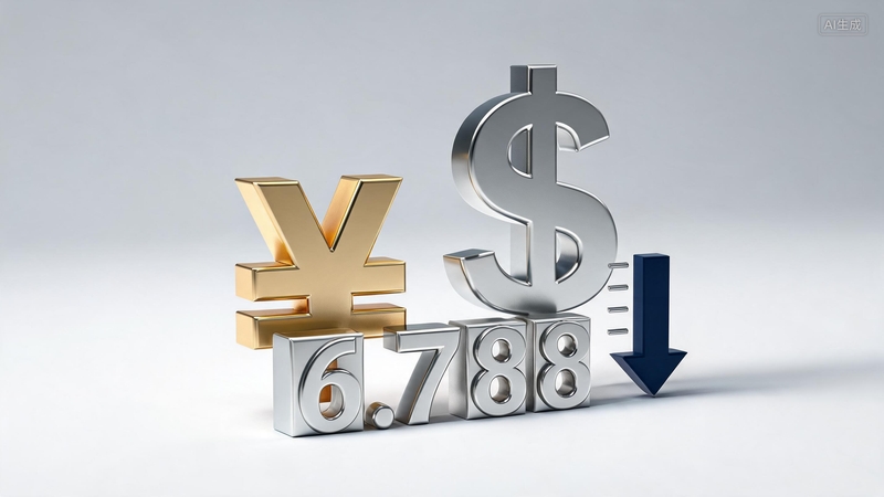 人民币对美元汇率中间价报6.7888 调贬6个基点