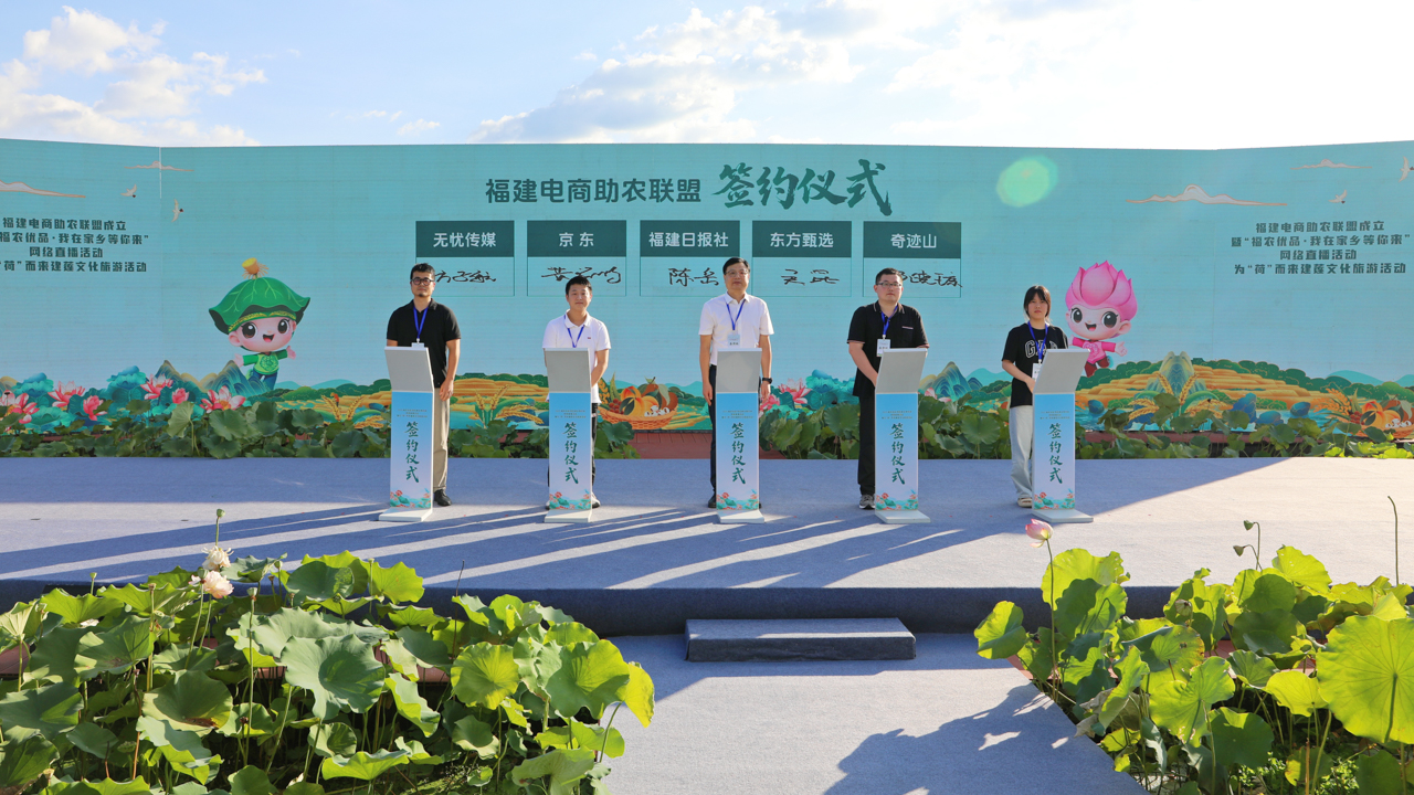 福建电商助农联盟成立 为“荷”而来建莲文化旅游活动在三明建宁启动