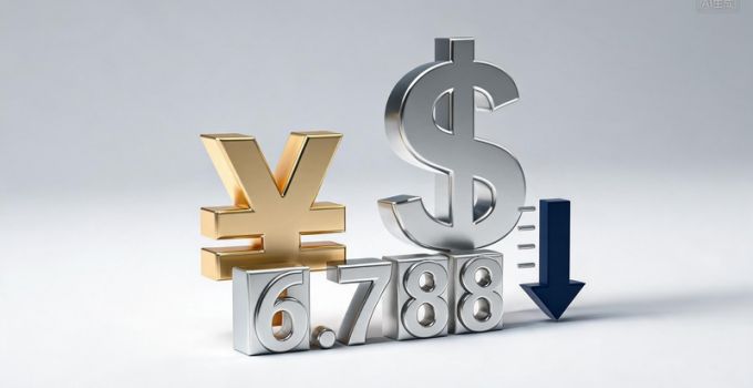 人民币对美元汇率中间价报6.7888 调贬6个基点