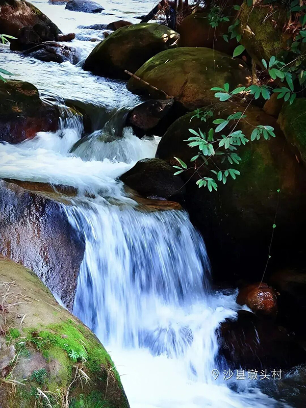 听，是山林飞瀑叮咚鸣响