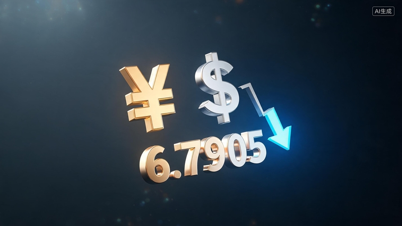 人民币对美元汇率中间价报6.7905 下调32个基点