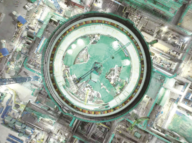 漳州核电4号机组反应堆 厂房16.5米板浇筑完成